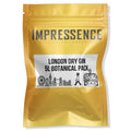 Impressence golden pack, London symbols on the label 5L Botanical Pack to make London Dry Gin