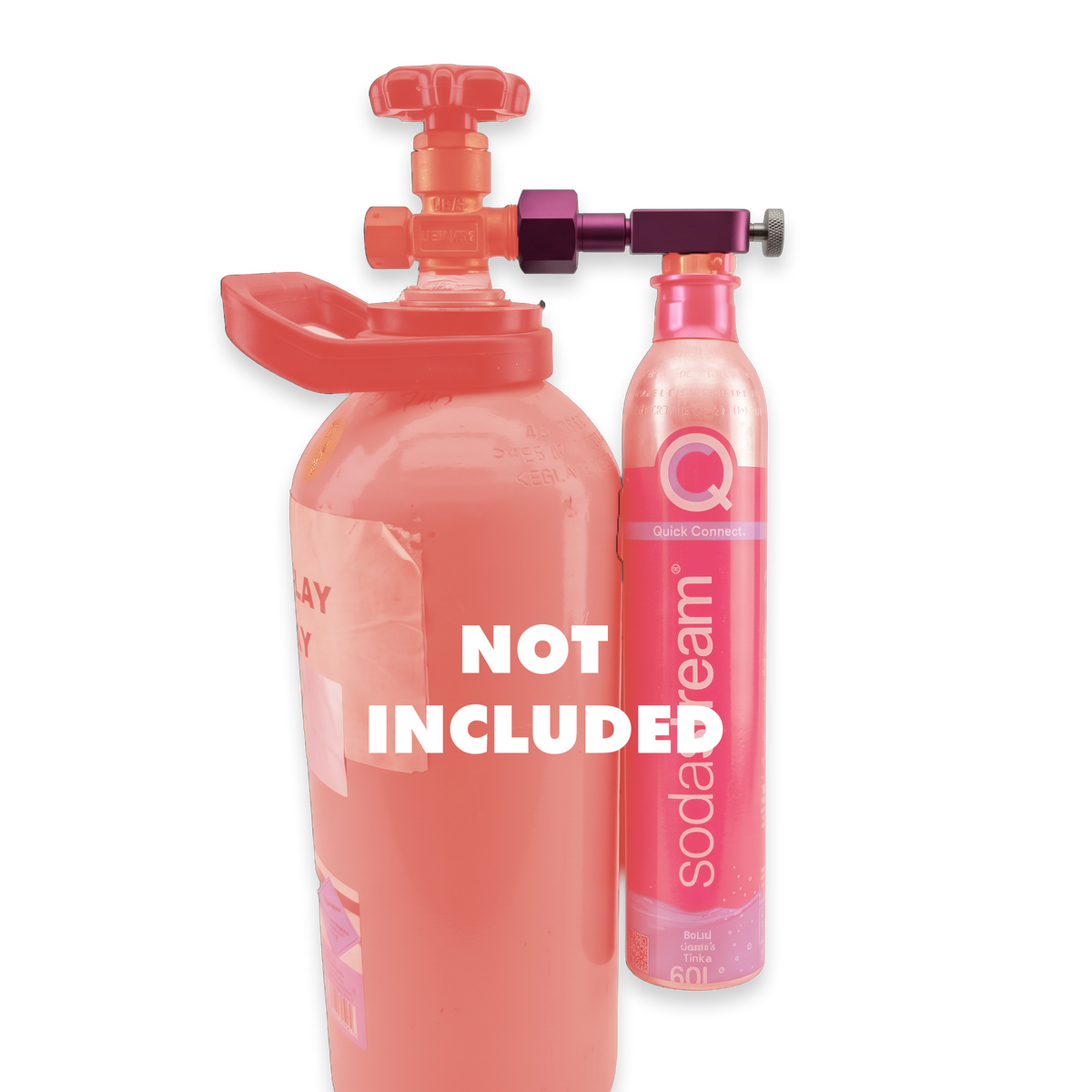 WARNING - It is VITAL that you read this instruction sheet showing you how to attach this to your Quick Disconnect Sodastream Cylinder