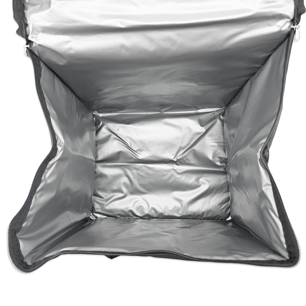An aerial view of the KegLand Insulated Shopping Bag. 