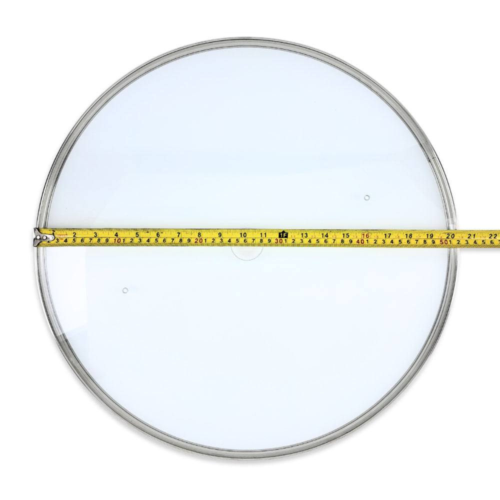 Brewzilla 100L glass lid with diameter measurement