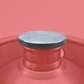 Mini Keg Lid Screwed into Stainless Steel Keg