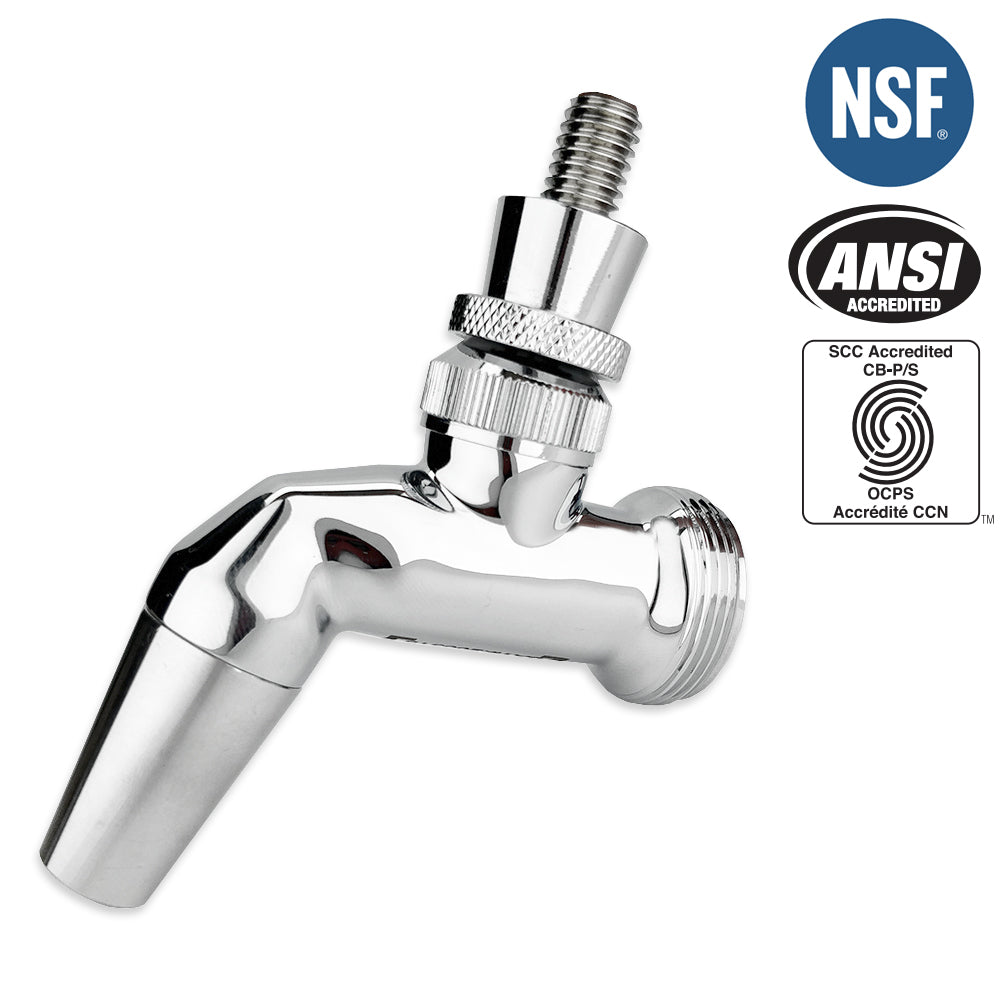 Side on profile of NukaTap - SS