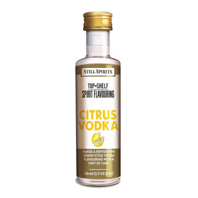 Still Spirits Top Shelf 50ml spirit flavouring - Makes 2.25L of premium vodka spirit.