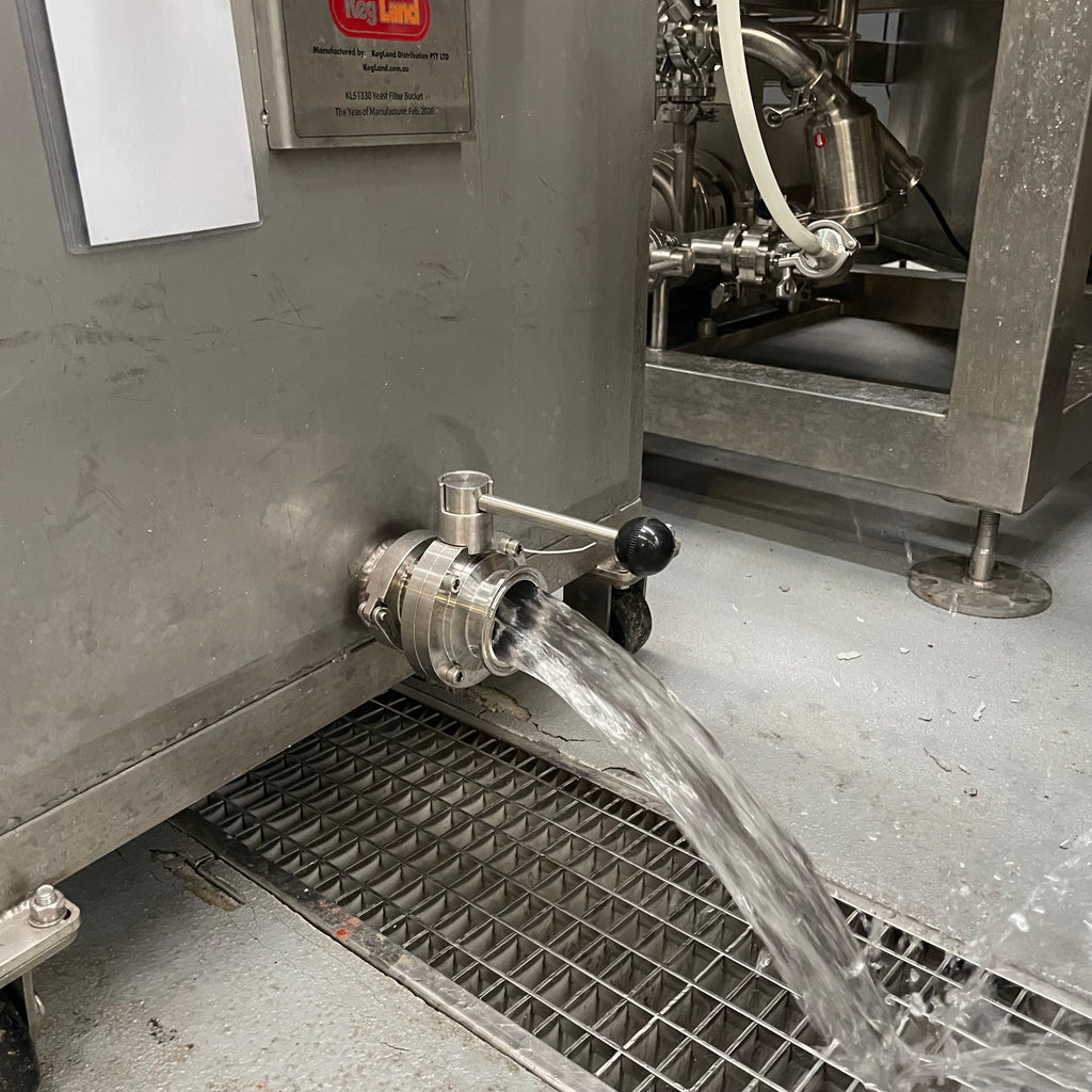 Trub Bin - waste release port