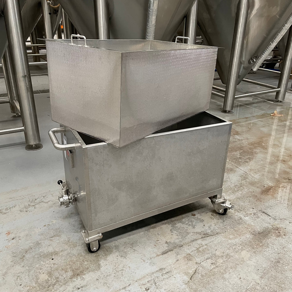Trub Bin with removable filter cage