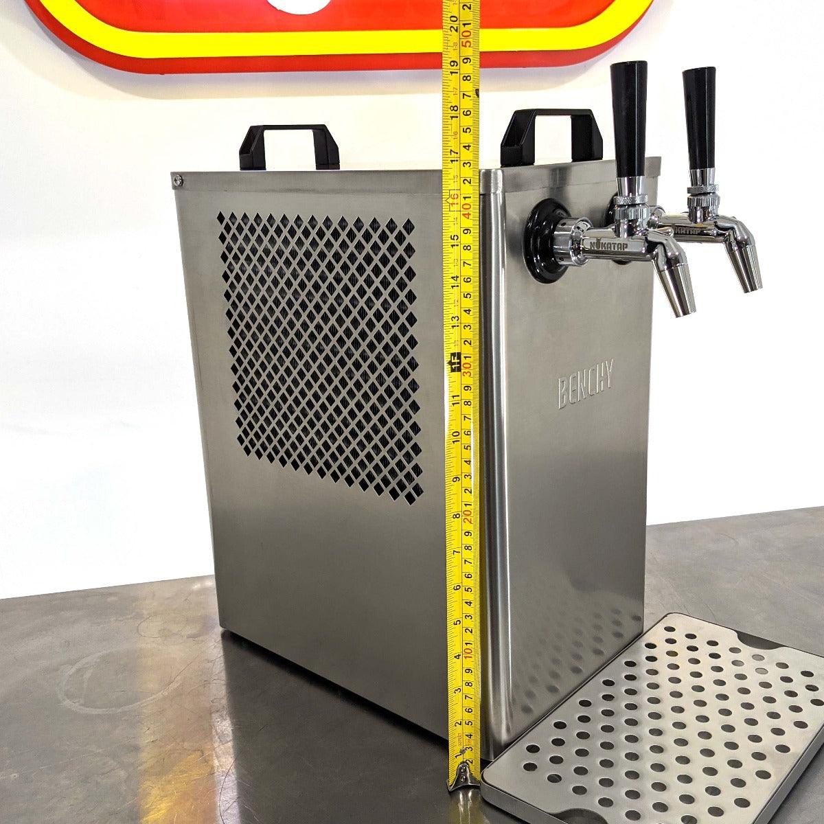 Beer keg cooler with hot sale tap