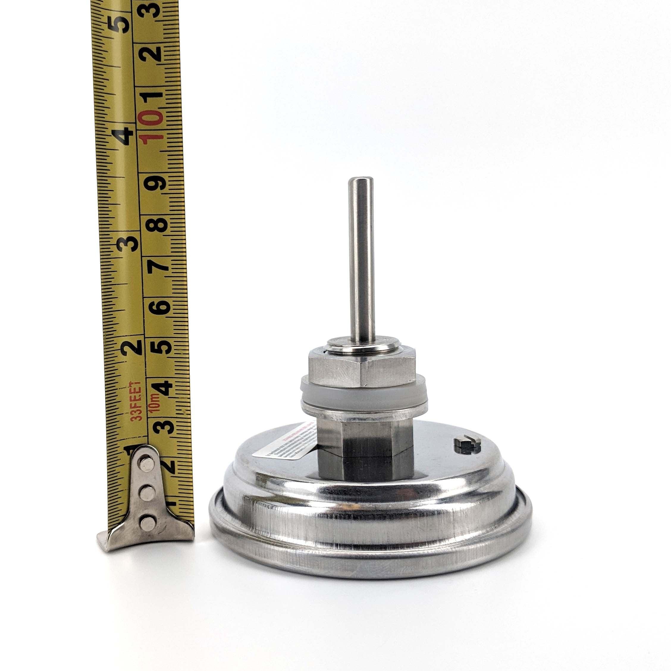 3 Inch Dial Thermometer, Weldless Fixed - UNF in Brewing