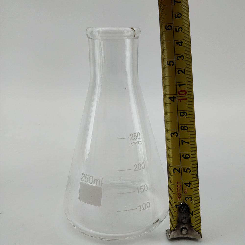 Borosilicate Erlenmeyer Conical Flask 250ml | 0.25L