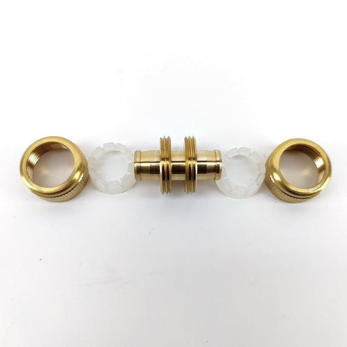 Brass Garden Hose Joiner 12mm x 12mm - KegLand