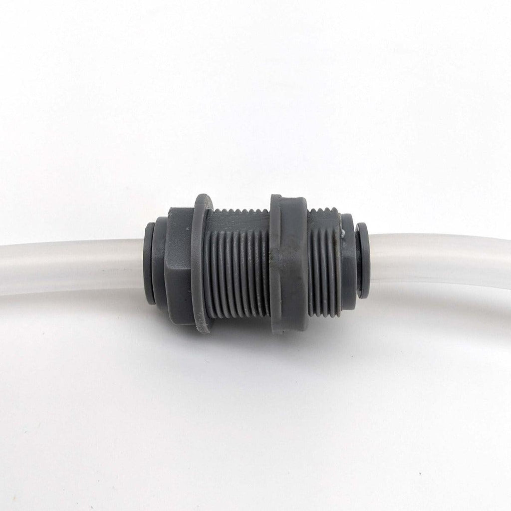 duotight – 8mm (5/16”) Female x 8mm (5/16”) Female Bulkhead with Locknut - KegLand