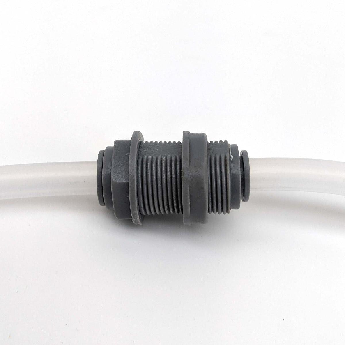 duotight - 9.5mm (3/8”) Female x 9.5mm (3/8”) Female Bulkhead with Locknut - KegLand