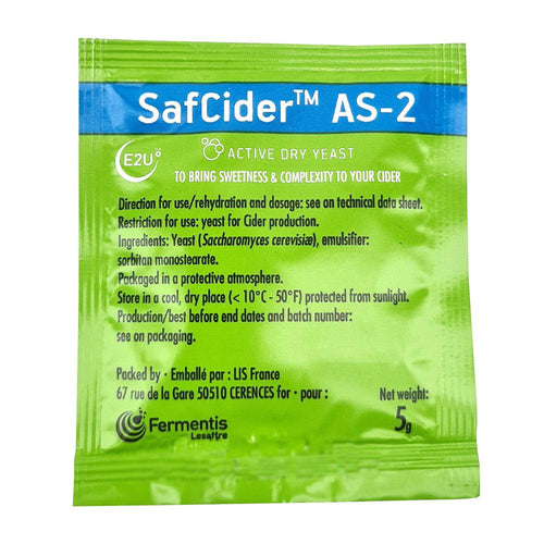 Fermentis SafCider - AS-2 x 5g Yeast - KegLand