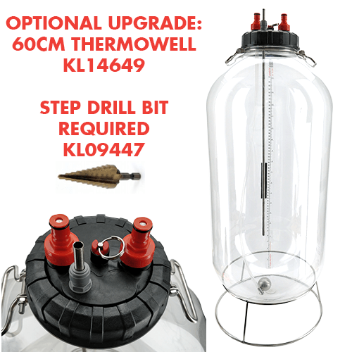 FermZilla All Rounder 60L - Includes Stand, Tank, Stainless Handle, Lid, Airlock, Stick on Thermomet - KegLand