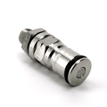 Gas Ball Lock Post with 1/4inch bulkhead assembly - KegLand