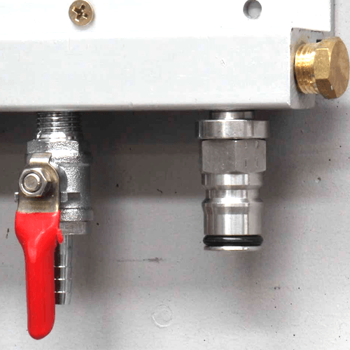 Gas Ball Lock Post with 1/4inch bulkhead assembly - KegLand