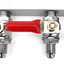 4 Output / 4 Way Manifold Gas Line Splitter with Check Valves (1/4 ...