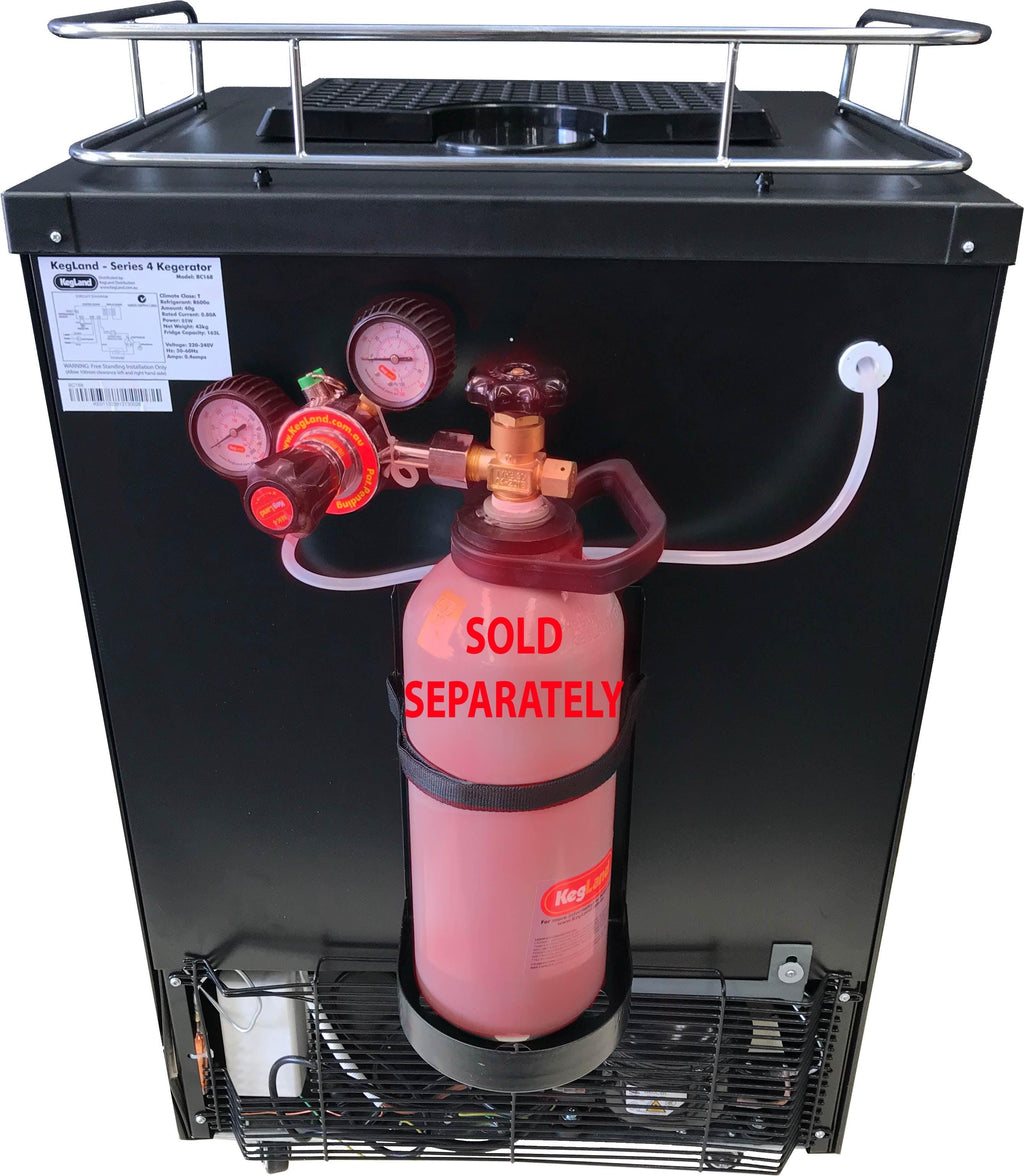 Kegerator - Series 4 -Fridge Only (guard rail, castors, shelf, drip tray) - KegLand