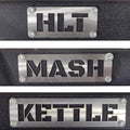 Laser Cut Brewery Labels - MASH, HLT, KETTLE - KegLand