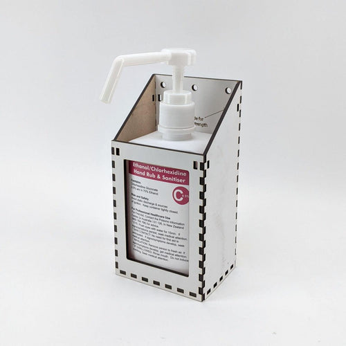 Laser Cut MDF Bottle Holder for Chlorhexidine Spray - KegLand