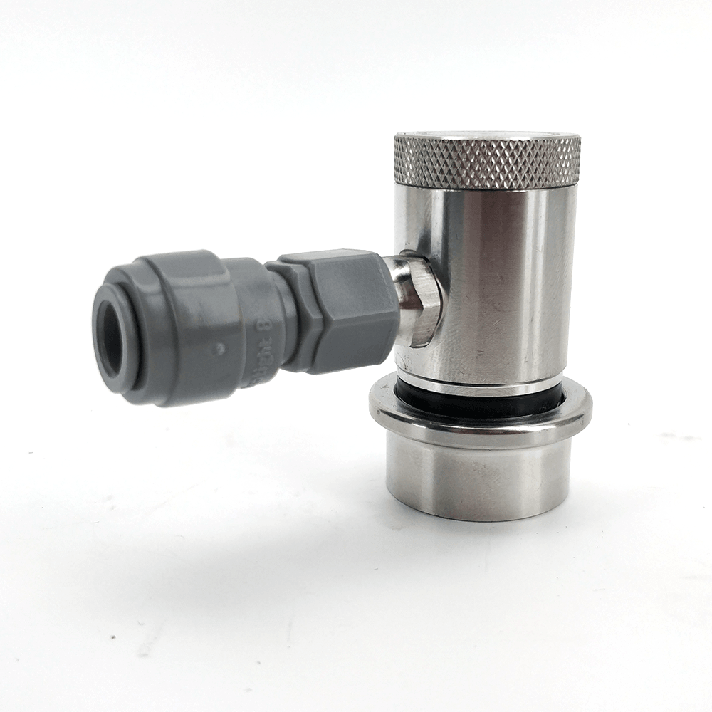 Machined Stainless Ball Lock Disconnect - MFL Thread (Black/Liquid) - KegLand