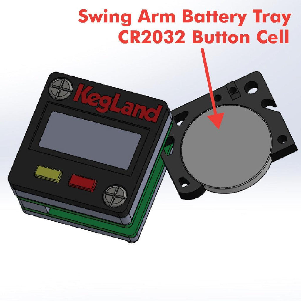 Mini Digital Illuminated Gauge 27mm x 27mm x 8mm 0-100psi High Accuracy - KegLand