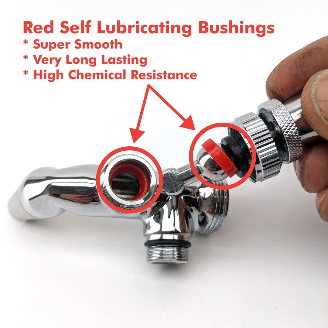 The NUKATAP is the next generation of forward sealing beer tap that supersedes the older INTERTAP design.  This new Laminar Flow design reduces foaming and reduces foam and wasted beer.
