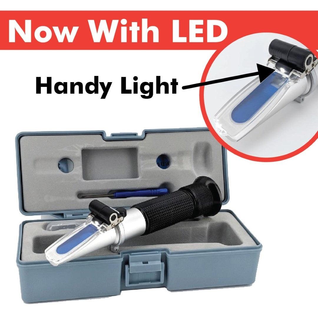 Portable Refractometer with ATC (Two Scale) - KegLand