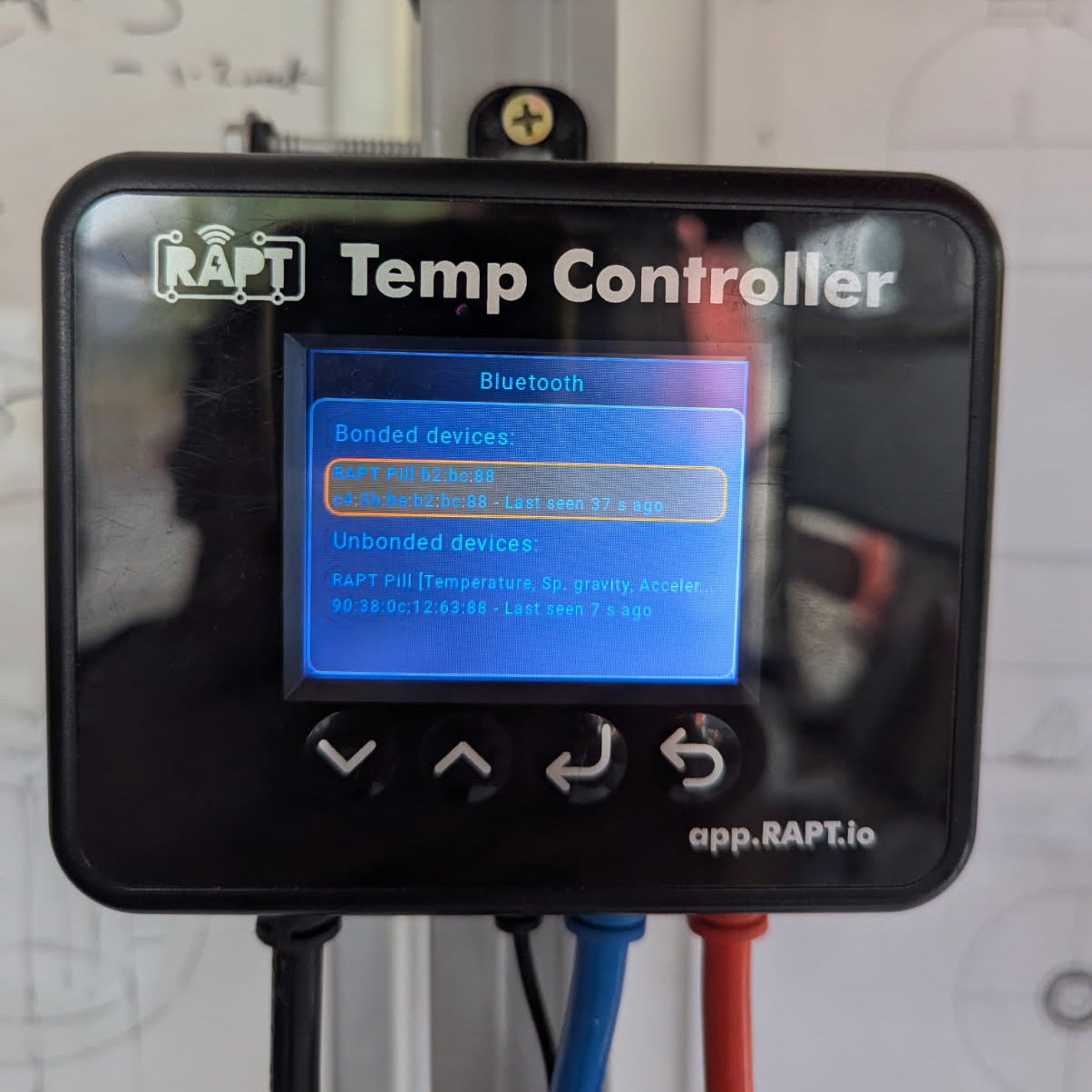 Bond Pill Hydrometer to RAPT Temp Controller