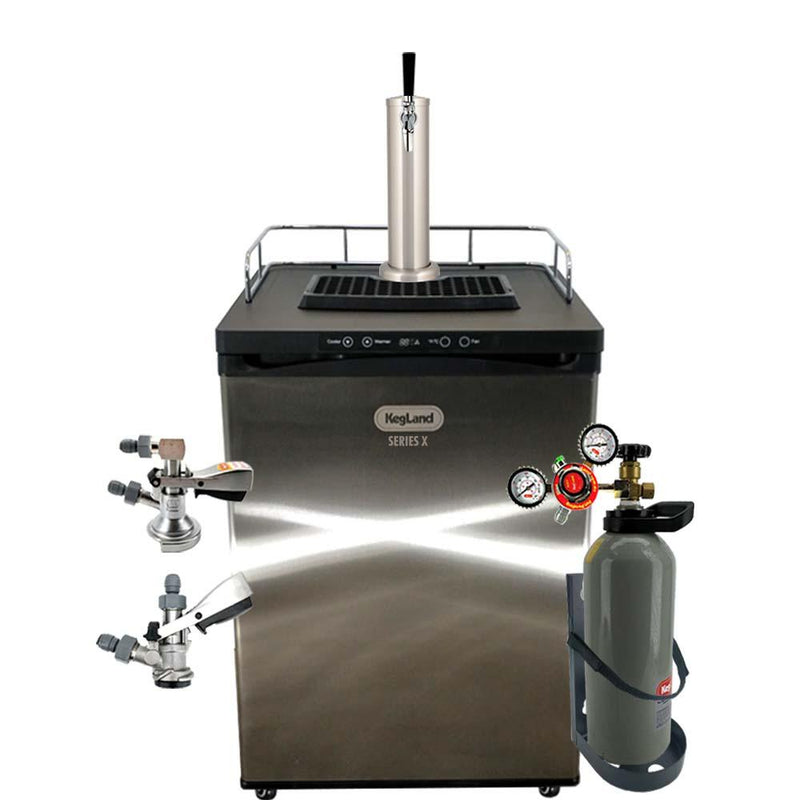 KegLand Series X - No.1 Click - A&D Kegerator Draught Pack with 2.6kg Gas