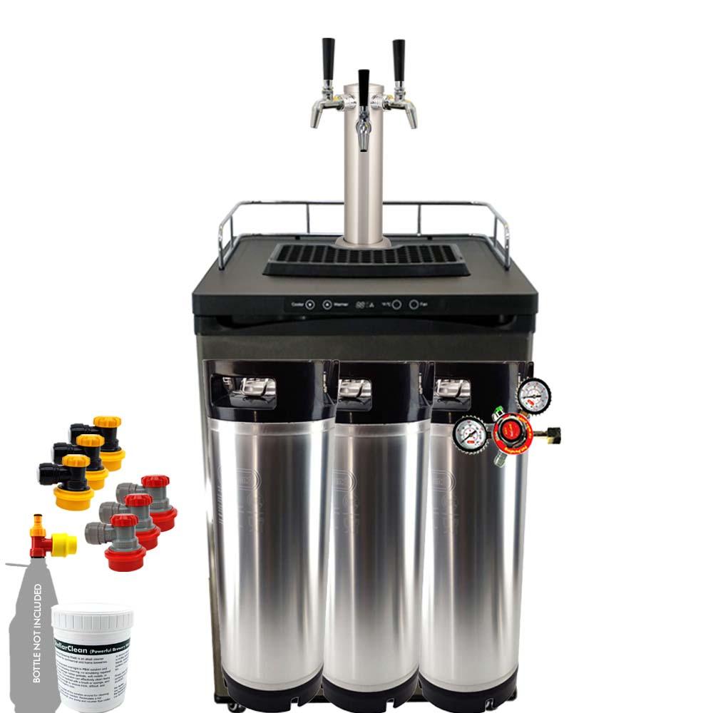 Three Tap Series X Kegerator - Homebrew Mega Pack - KegLand