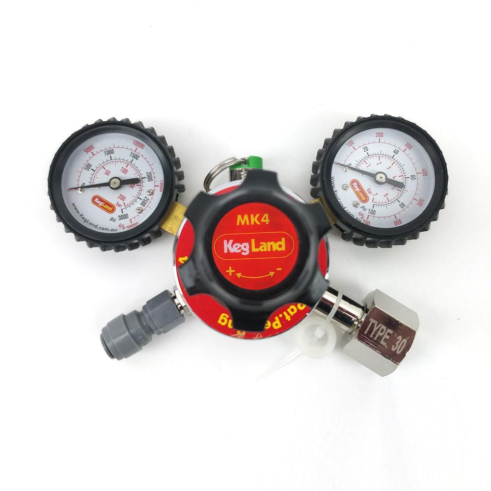 Type 30 - MK4 Regulator (6.5bar PRV & 100psi Gauge) - KegLand